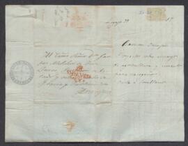 Carta de Ramón Campos a Gaspar Melchor de Jovellanos, sobre un invento para navegar sin necesidad de velas, mediante un instrumento de explosión controlada