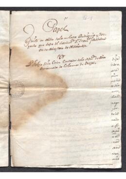 Para el alivio de la molesta audiencia y despacho que sufre Francisco de Saavedra en su Ministerio de Hacienda, por Felipe Díaz Cerón