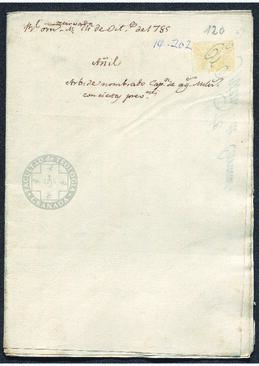 Real Orden de José de Gálvez al intendente de Caracas, Francisco de Saavedra, desestimando la representación de Antonio Arvide, introductor y promotor del cultivo de añil en Venezuela, en la que solicitaba la exención del servicio de milicias a los amos, mayordomos y ayudantes de las haciendas de añil del valle de Aragua