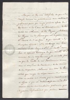 Circular de la Real Orden para que los intendentes verifiquen la traslación de los sobrantes de Propios y Arbitrios a la Caja de Amortización