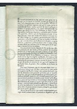 Manifiesto en el que se exponen las razones por las que España declara la guerra a Gran Bretaña