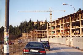 Obras para la construcción de la Residencia Universitaria Carlos V.