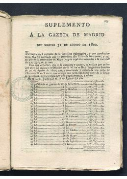 Suplemento a la Gaceta de Madrid