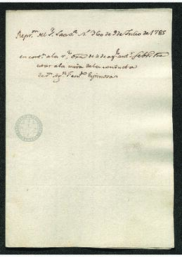 Oficio de Francisco de Saavedra a José de Gálvez, sobre la construcción de un lazareto