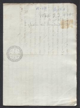 Oficio del gobernador de la isla Trinidad a José de Gálvez, en el que le propone la construcción de una iglesia