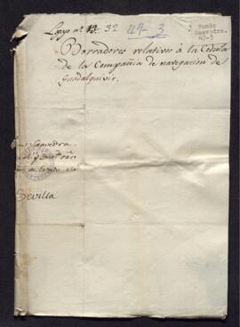 Propuesta de Real Cédula remitida por Francisco de Saavedra a Pedro Cevallos para dar impulso a la Compañía del Guadalquivir