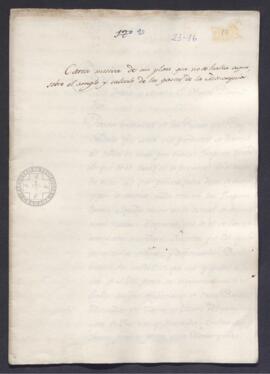 Carta que presenta un plan para el arreglo y cálculo de los gastos de la Monarquía