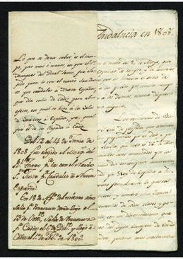 Noticias de la campaña de Andalucía en 1808.