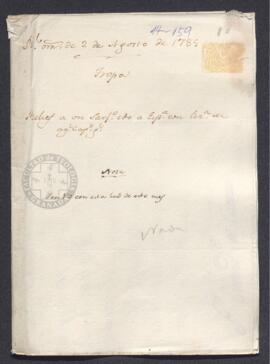 Real Orden de José de Gálvez al intendente de Caracas, Francisco de Saavedra, por la que se le comunica la promoción del gobernador Manuel González a Santo Domingo y el encargo de sucederle en Caracas a Juan Guillelmi