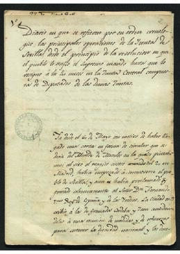 Diario en que se refieren por su orden cronológico las principales operaciones de la Junta de Sevilla desde el principio de la revolución en que el pueblo le confió el supremo mando hasta que lo resigno a los 4 meses en la Junta Central compuesta de Diputados de las demas Juntas