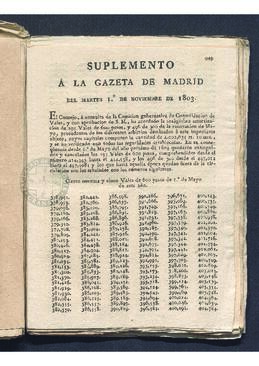 Suplemento a la Gaceta de Madrid