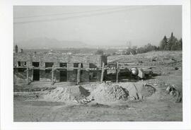 Inicio de las obras de la Facultad de Filosofía y Letras de la Universidad de Granada.