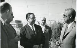Visita del ministro de educación y ciencia VIllar Palasí a la facultad.