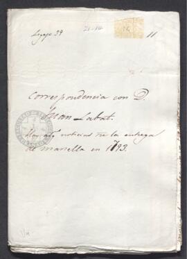 Correspondencia entre Francisco de Saavedra con Juan Labat, sobre la situación en Francia