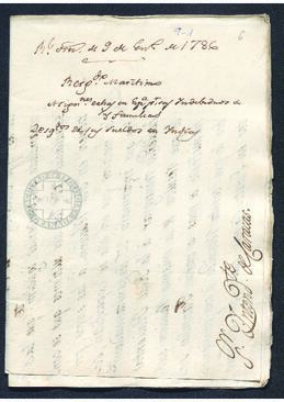 Real Orden de José de Gálvez al intendente de Caracas, Francisco Saavedra, exigiendo el envío de un situado desde Caracas a la isla de Trinidad