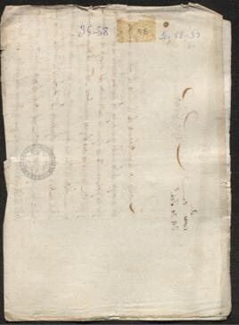 Oficio de Joaquín Blake a Francisco de Saavedra, informándole del lamentable estado del Ejército del Centro
