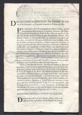 Real Orden que concede por diez años a Baltasar Becardi, Esteban Mestre y Ramón Sierra el suministro de uniformes para los ejércitos