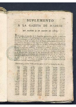 Suplemento a la Gaceta de Madrid