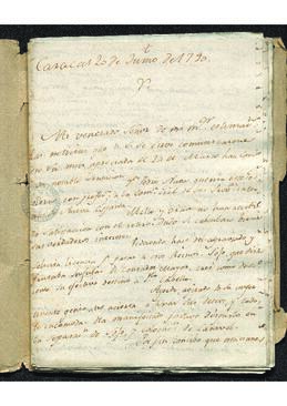 Carta de Esteban Fermín de León a Francisco de Saavedra, dando cuenta de la situación de los ministros de Real Hacienda en Venezuela