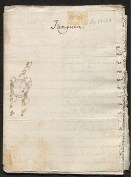 Representación de Pedro Royo, solicitando un destino en el castillo de Belver en Mallorca