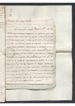 Carta de Antonio Vaillant Bertier a Francisco de Saavedra, informándole de las actividades bélicas contra Inglaterra