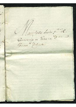Manifiesto, elaborado por el comisario de guerra, Francisco Delgado sobre la reforma de los comisarios ordenadores y de guerra