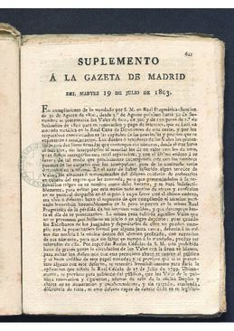 Suplemento a la Gaceta de Madrid