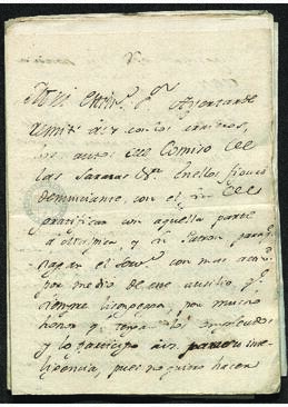 Seis cartas de Antonio de Eyaralar a Francisco de Saavedra, relativas a asuntos de Real hacienda