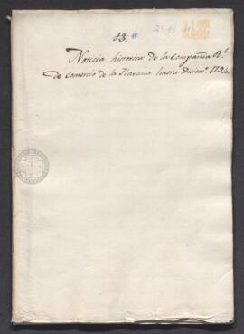 Informe de la Junta de la Compañía de Comercio de La Habana sobre los méritos y servicios prestados a S.M. por dicha Compañía desde su fundación hasta 1794