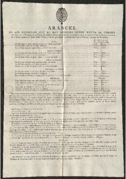 Bando que regula las tarifas arancelarias de los vehículos y caballerías