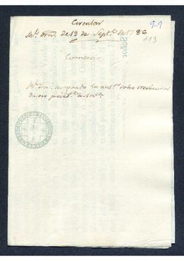 Real Orden de José de Gálvez al intendente de Caracas, Francisco Saavedra, revocando la Real Orden de 25 de junio de 1785, por la que se requisaba todo el oro que se remitiese desde América hacia España
