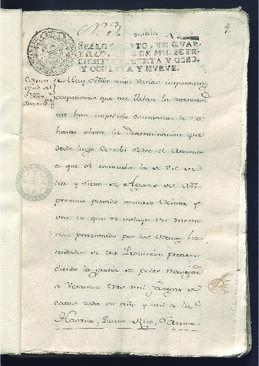 Copia notarial de diversos documentos oficiales relativos al comercio de la provincia de Cumaná entre los años de 1786 y 1789