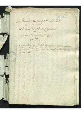 Oficio de Francisco de Saavedra a José de Gálvez, con el estado de la provincia de Caracas