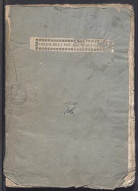 Suplemento de la novísima recopilación de Leyes de España en 1805