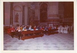 Doctores asistentes a la inauguración del curso 1971-1972 en la Universidad de Granada.