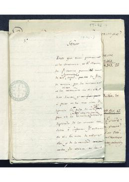 Borrador de la resolución tomada por Francisco de Saavedra sobre el tanteo de lanas a favor de los fabricantes