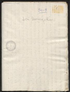 Correspondencia entre José Domingo Rus y Francisco de Saavedra, comentando la situación de Maracaibo
