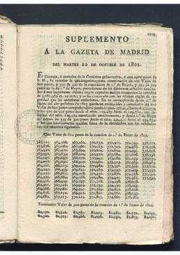 Suplemento a la Gaceta de Madrid