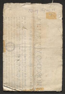 Edicto del arzobispo de Granada, en el que condena la falta de honestidad de los vestidos femeninos