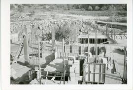 Obras del edificio de la biblioteca de la Facultad de Filosofía y Letras de la Universidad de Granada.