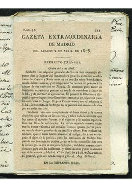 Gaceta extraordinaria de Madrid