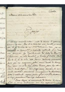 Correspondencia cruzada entre Carlos López y Francisco de Saavedra, comentando las dificultades del primero en el desempeño de la Contaduría General de Tabaco de México