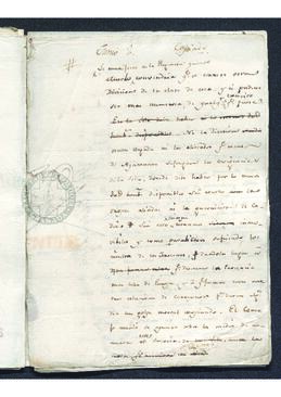 Oficio de Francisco de saavedra a la Regencia en el que se solicitan refuerzos para la defensa de Cádiz