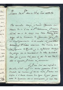 Carta de Francisco de Saavedra a Bernardo Doy-hamar, remitiéndole vales reales