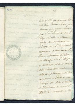 Oficio de Francisco de Saavedra a Antonio Valdés, por el que se recomienda a José Manterola como encargado del reconocimiento de los esclavos que se remitan a la provincia de Venezuela