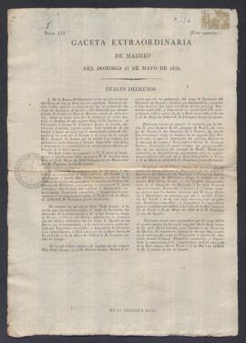 Gaceta extraordinaria de Madrid