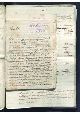 Oficio de Antonio del Valle Hernádez, informando del aislamiento de Cuba respecto a la metrópolis