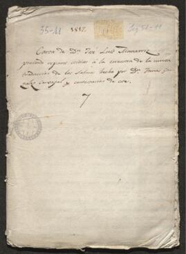Carta de José Luis Munarriz a Tomás González Carvajal, criticando la traducción de los salmos hecha por este