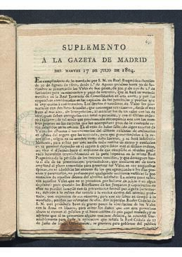 Suplemento a la Gaceta de Madrid