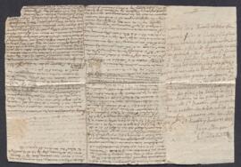 Carta anónima dirigida a Antonio Valladolid, abogado de los Consejos en la Villa y Corte, con anotaciones de derecho y particulares
